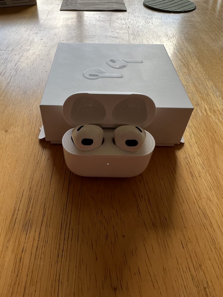 3rd Generation AirPods with case open